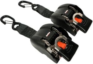 RVS Speedstrap Tie-down automatisch oprolbare spanbanden,RVS ratel, 2 st.