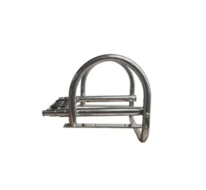 Telescopische plateau zwemtrap RVS 2+1 treden