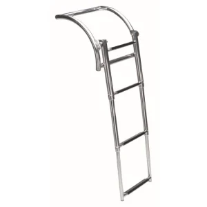 Telescopische RVS zwemtrap voor rubberboot